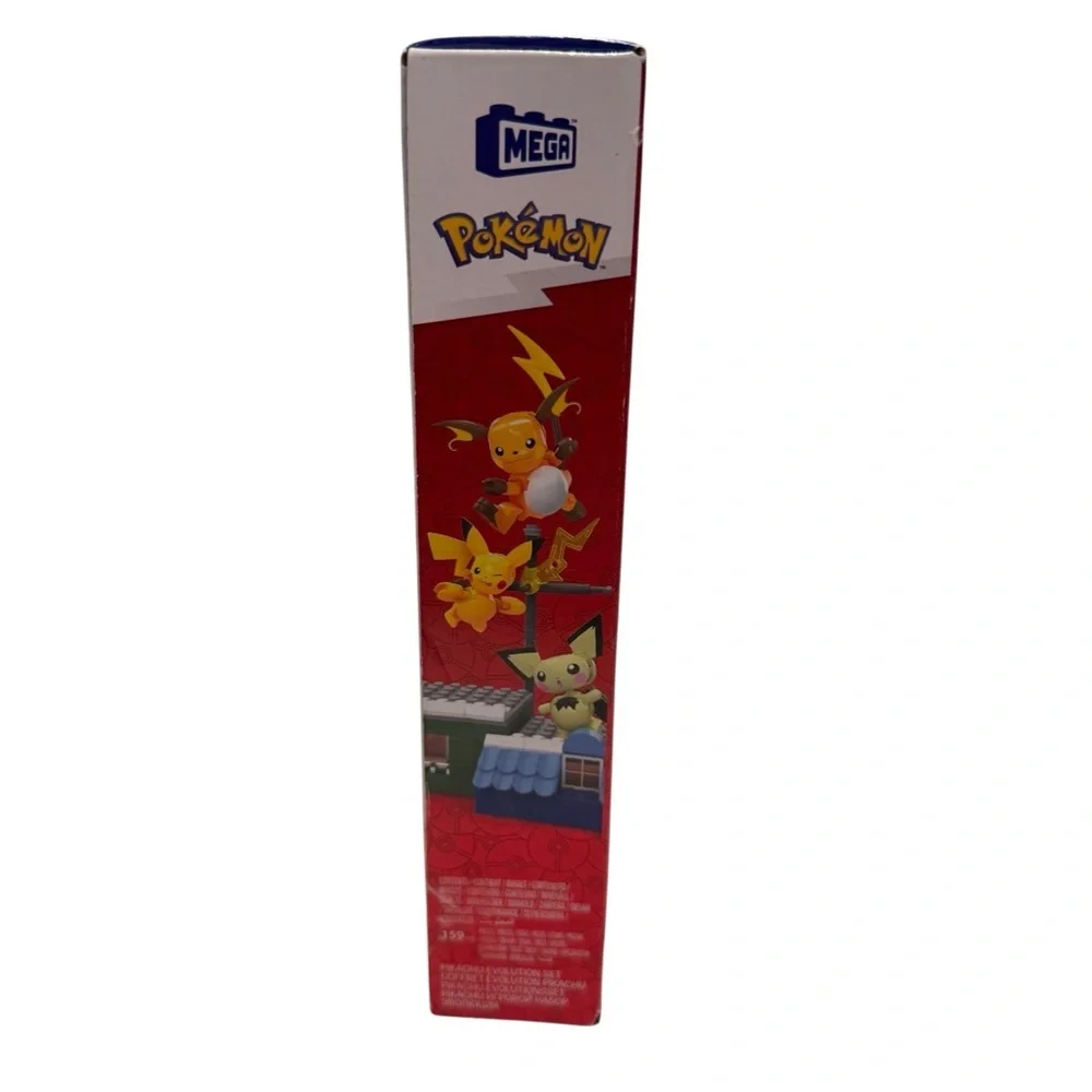 Pokémon MEGA Action Figure Building Toys, Pikachu Evolution Set with 159 Pieces